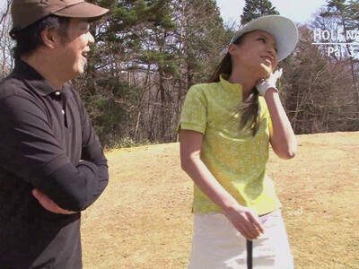 Dreierfick mit einer Golfspielerin aus Japan